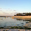 Beach and tidal lagoon