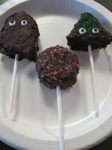 Cake pops chilled.