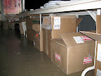 On registry stories we usually have enough boxes to build a fort if we wanted to. Here they are all tucked under the tables.