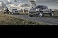 2015 GMC Sierra 2500 HD SLT (L) and Denali 3500 HD crew cab pickup with dual rear wheels