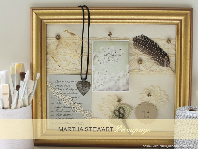 Martha Stewart Decoupage - Memo Board via homework (6)