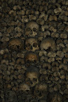 Skulls in the shape of a cross