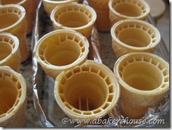 ice cream cones separated by foil ice cream cones separated by foil