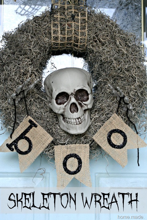 skeleton wreath