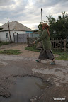 Lady in the streets of Kochkor
