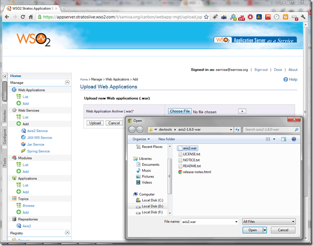 Java Web Application on Cloud