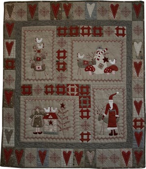 scandinavian christmas quilt