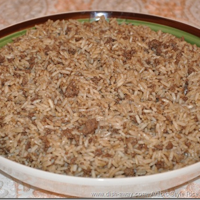Arabic Style Rice Stuffing Recipeوصفة حشوة الرز واللحمة