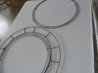 These are the wreath forms we used to hang our garlands on.