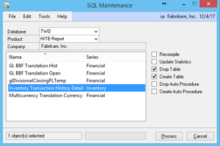 SQL Maintenance