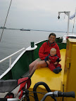 Op de veerboot tussen St. Jacobapolder en Bruinisse