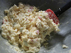 Monty's pimento cheese all mixed up. Monty's pimento cheese all mixed up.
