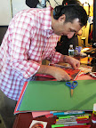 Lino, crafting away.