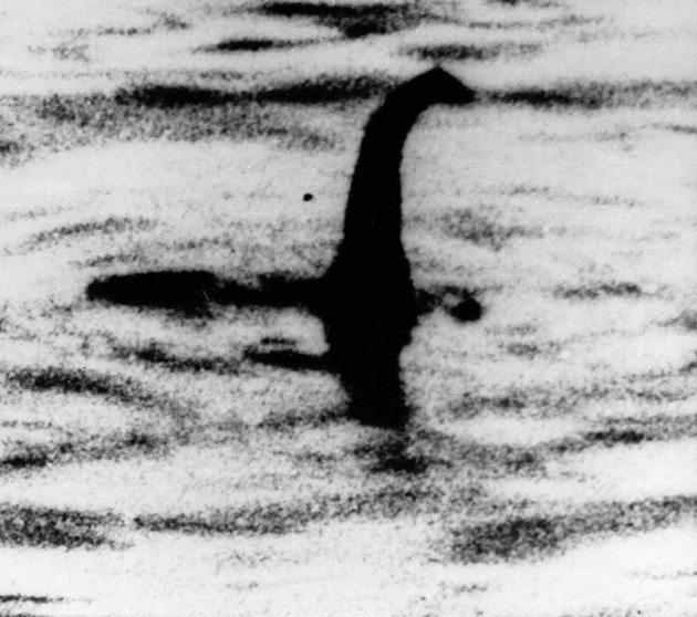 An alleged photo of the Loch Ness monster in Scotland. Associated Press