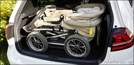 Får Barnvagn plats i nya Golf GTI Mk7? | FixarFarsan