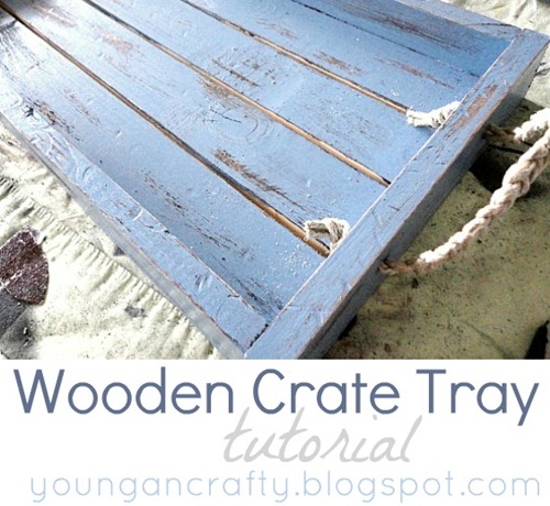 wooden crate tray tutorial