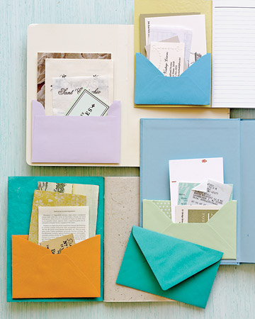 Make a favorite notebook or journal an organized repository for papers, business cards, and receipts by giving it a built-in pocket. Make a favorite notebook or journal an organized repository for papers, business cards, and receipts by giving it a built-in pocket.