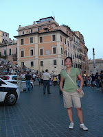 Christine and the Spanish Steps (left)