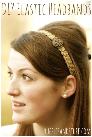 DIY Elastic Headbands by Ruffles and Stuff