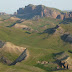 Kazakh encampment in the hills above Qiao'er Gou, Xinjiang