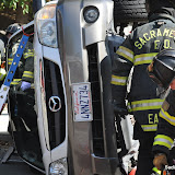 Vehicle roll-over with extrication. Single patient. Minor injuries. Truck 6 and Engine 4. News_120702_VehicleRollover