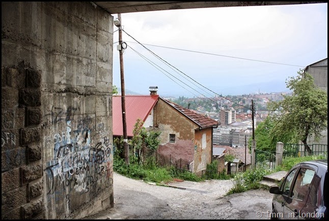 Under the highway in Sarajevo