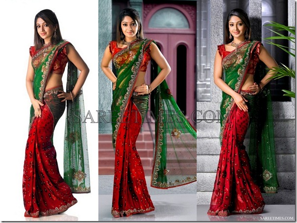 Green_Red_Half_and_Half_Saree