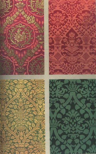 Italian silks from the 16th century. The damasks are just divine. Italian silks from the 16th century. The damasks are just divine.