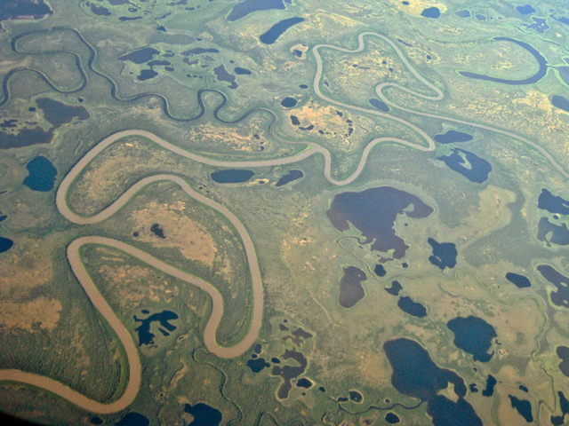 Eurasian arctic rivers transport carbon into the Polar Sea. Using indicator molecules, a team of researchers headed by ETH Zurich has demonstrated that carbon stored in the Arctic permafrost is being mobilised in Eurasian river basins. Credit: Jorien Vonk