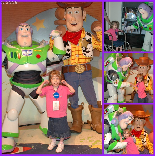 Meeting Buzz Lightyear and Woody!