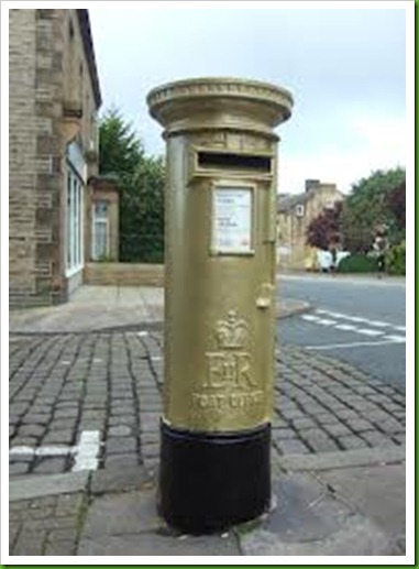 Golden Letter Box