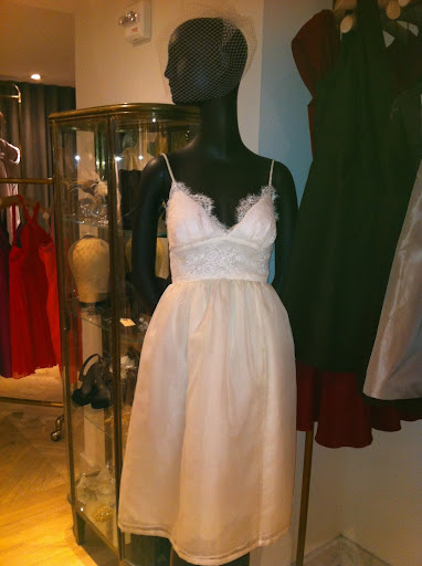 I love the lace trim on this short number. I love the lace trim on this short number.