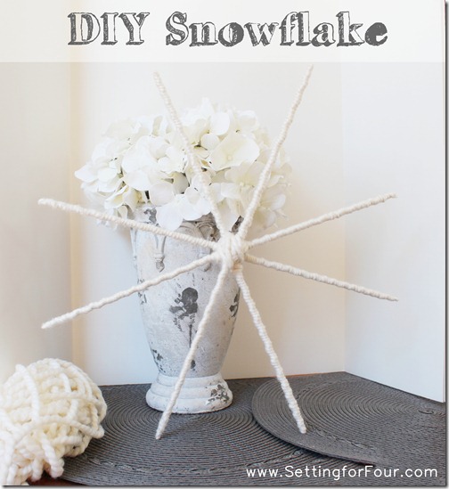 Make a Snowflake from Setting for Four #diy #craft #home
