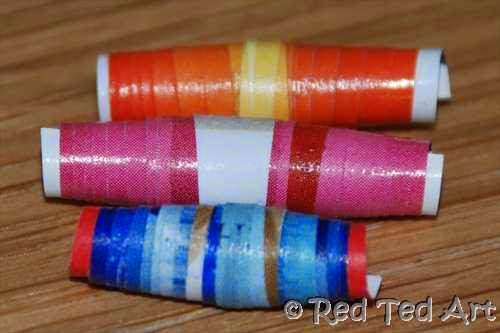 Easy Paper Beads from Red Ted Art Easy Paper Beads from Red Ted Art