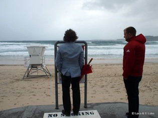 Ben contemplates an angry Pacific
