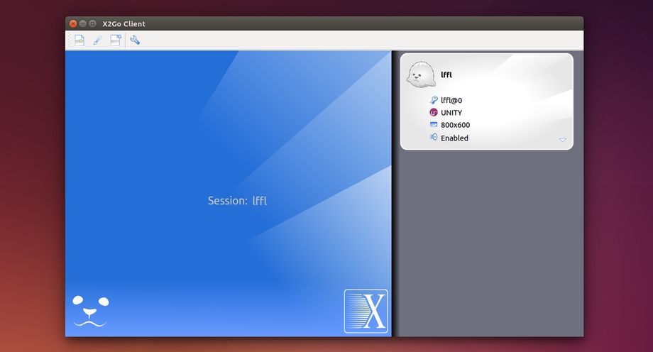X2Go client in Ubuntu