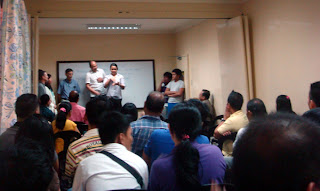 Deaf Students being introduced as visitors of Capitol City Baptist Church in Quezon City (January 12).