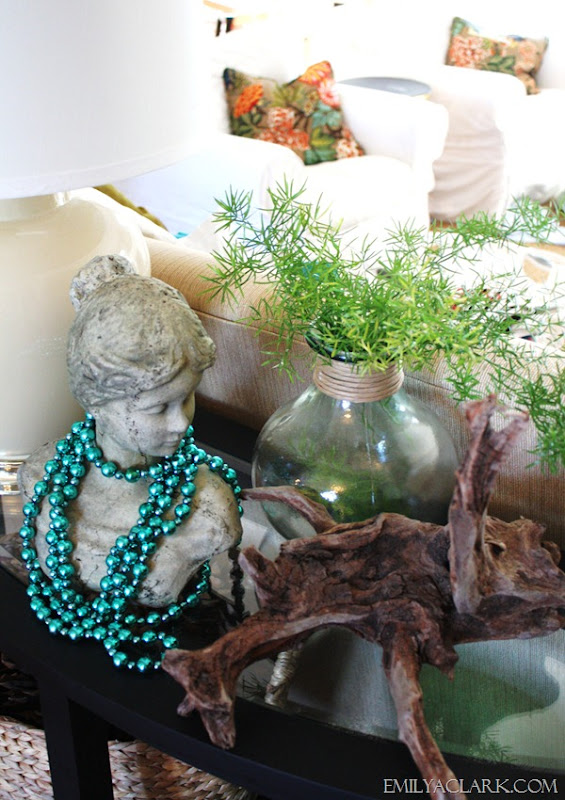 sofa table styling