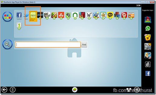 logo M-Mathurat pada komputer guna BlueStacks