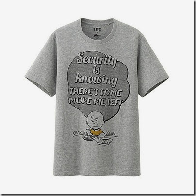 UNIQLO Man Peanuts Graphic Short Sleeve T-shirt Grey