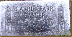 Carrie Parr Tombstone2