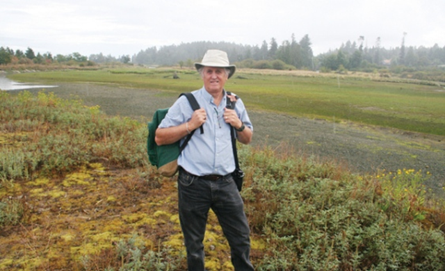 Wildlife biologist Neil Dawe says he wouldn't be surprised if the generation after him witnesses the extinction of humanity. All around him, even in a place as beautiful as the Little Qualicum River estuary, his office for 30 years as a biologist for the Canadian Wildlife Service, he sees the unravelling of the web of life. 'It's happening very quickly,' he says. Photo: Oceanside Star