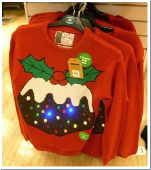 Primark Light Up Christmas Pudding Jumper