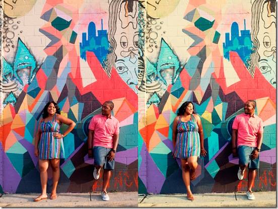 Ashley and AJ Grafitti Wall