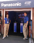 Outside the Panasonic 3D South Plaza booth at the US Open.