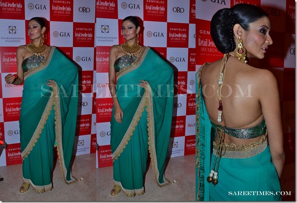 Sruthi_Sancheti_Green_Designer_Saree