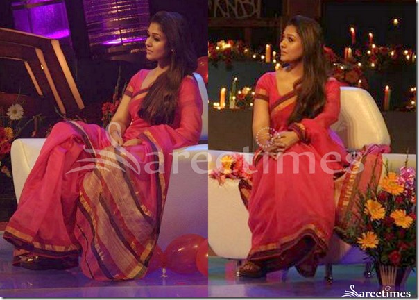 Nayanthara_Chanderi_Saree Nayanthara_Chanderi_Saree