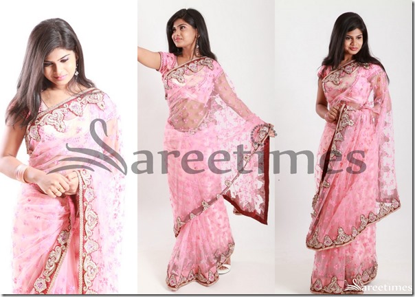 Alekhya_Pink_Saree