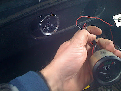 Removing the dials.