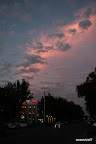 Colourful sky over Bishkek